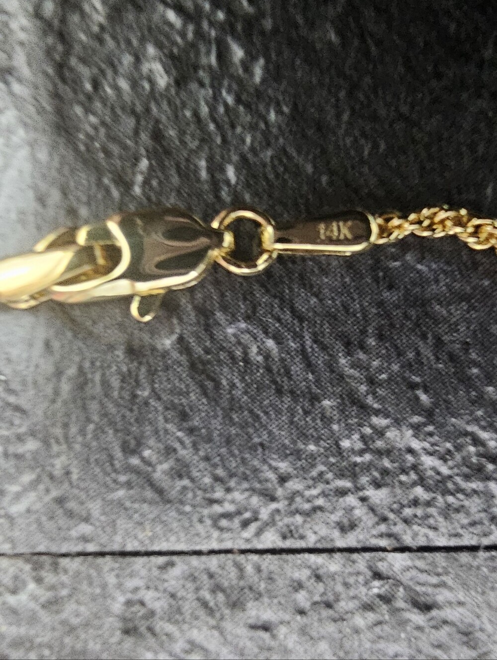 NIB Solid 14k Gold Rope Chain. 1.5 mm, 24" Lobster Clasp - Picture 9 of 11
